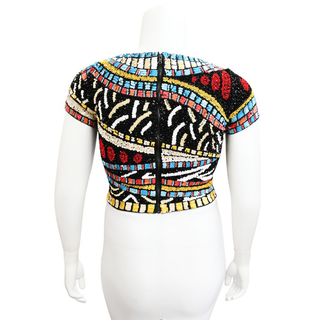 ALICE + OLIVIA | Kelli Embellished Sequin Top