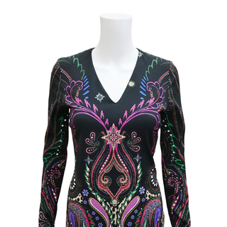 ROBERTO CAVALLI | Abito Multicolored Paisley Dress