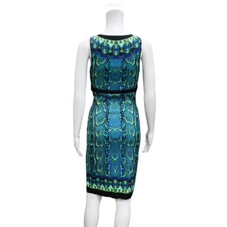 ROBERTO CAVALLI | Snake & Kaleidoscope Print Dress