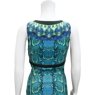 ROBERTO CAVALLI | Snake & Kaleidoscope Print Dress