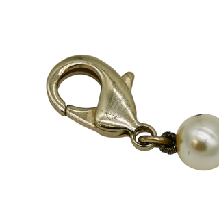 CHANEL | Long Faux Pearl Gripoix Medallion Necklace