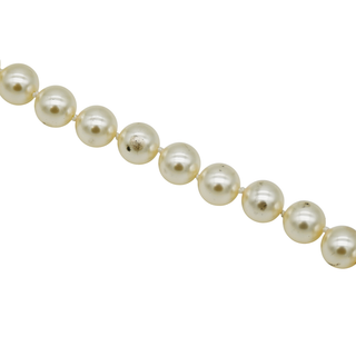 CHANEL | Long Faux Pearl Gripoix Medallion Necklace