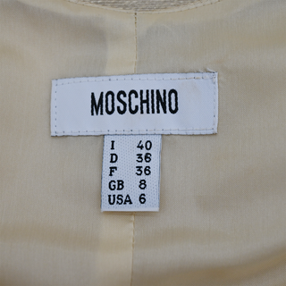 MOSCHINO | Gold Metallic Silk-Blend Dress