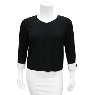 GIORGIO ARMANI | Black Crepe Blouse