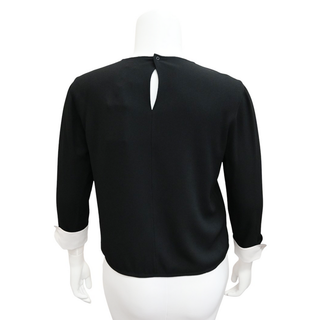 GIORGIO ARMANI | Black Crepe Blouse