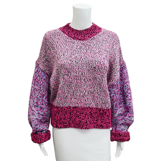 LOEWE | Fuchsia Mouliné Knit Sweater