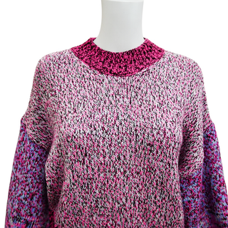 LOEWE | Fuchsia Mouliné Knit Sweater