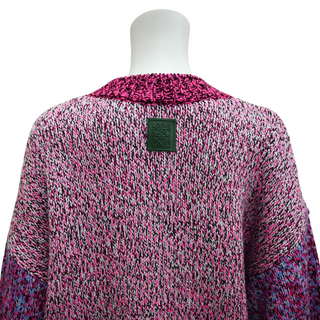 LOEWE | Fuchsia Mouliné Knit Sweater