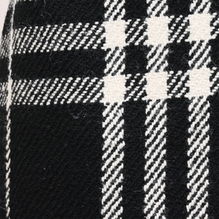 BURBERRY | Black & Ivory Plaid Tweed Mini Skirt
