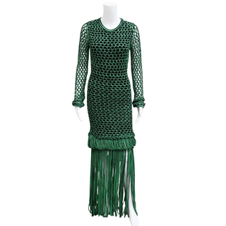 DIOTIMA | Medusa Fringe Crochet Maxi Dress