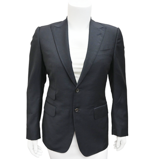 GUCCI | Navy Single-Breasted Wool Blazer