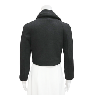 CALVIN KLEIN | Black Cropped Cashmere Jacket