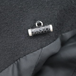 CALVIN KLEIN | Black Cropped Cashmere Jacket