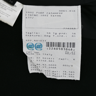 CALVIN KLEIN | Black Cropped Cashmere Jacket