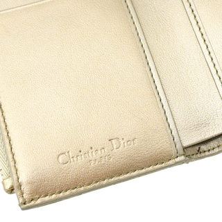 DIOR | Gold Metallic Lady Dior Lotus Wallet