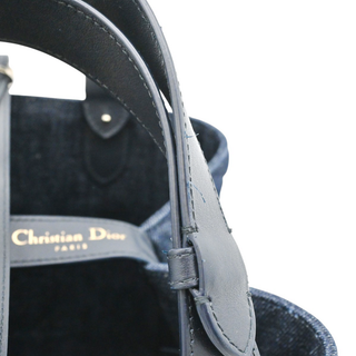 DIOR | Dark Blue Denim Cannage Toujours Handle Bag