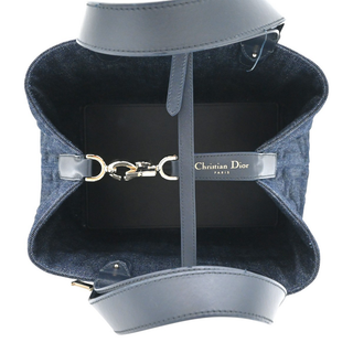DIOR | Dark Blue Denim Cannage Toujours Handle Bag
