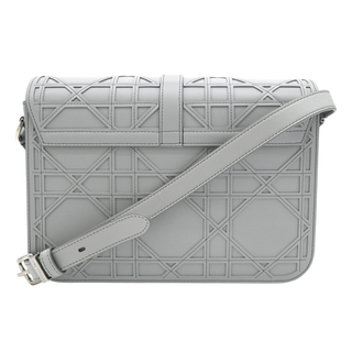 DIOR | Gray Cosmo Laser Cut Cannage Leather Crossbody Bag