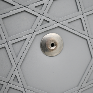 DIOR | Gray Cosmo Laser Cut Cannage Leather Crossbody Bag