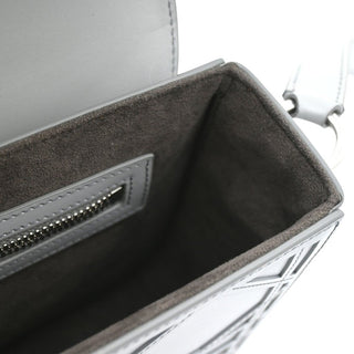 DIOR | Gray Cosmo Laser Cut Cannage Leather Crossbody Bag