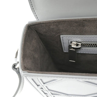 DIOR | Gray Cosmo Laser Cut Cannage Leather Crossbody Bag