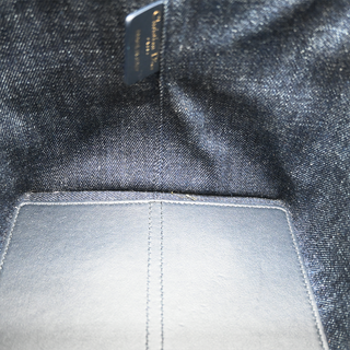 DIOR | Dark Blue Denim Cannage Toujours Handle Bag
