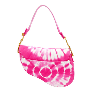 DIOR | Pink Tie-Dye Saddle Bag