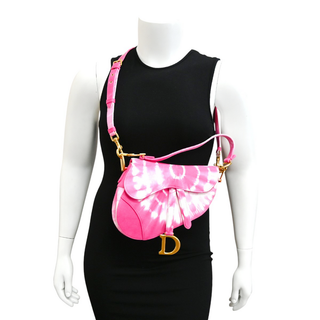 DIOR | Pink Tie-Dye Saddle Bag