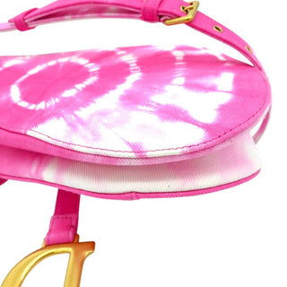 DIOR | Pink Tie-Dye Saddle Bag