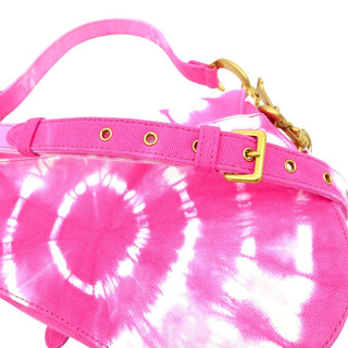 DIOR | Pink Tie-Dye Saddle Bag