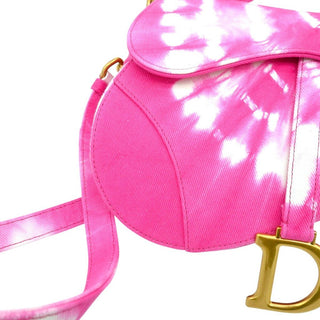 DIOR | Pink Tie-Dye Saddle Bag
