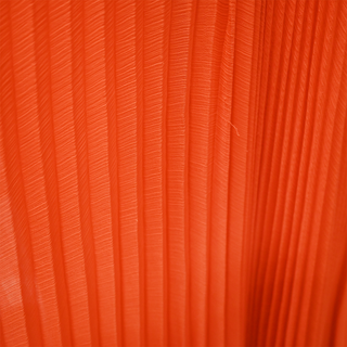 ALICE + OLIVIA | Sunset Orange Pleated Midi Dress