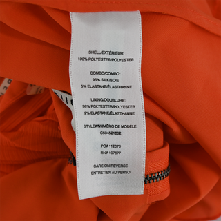 ALICE + OLIVIA | Sunset Orange Pleated Midi Dress