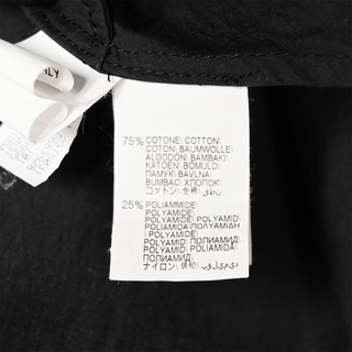 BRUNELLO CUCINELLI | Black Ruched Monili Cotton-Blend Dress