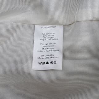 VERONICA BEARD | Cutaway Beige Linen-Blend Dickey Jacket