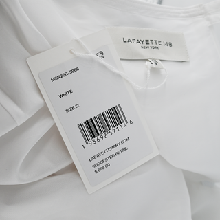 LAFAYETTE148 | Helena White Cotton-Blend Skirt