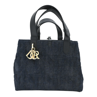 DIOR | Dark Blue Denim Cannage Toujours Handle Bag