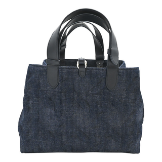 DIOR | Dark Blue Denim Cannage Toujours Handle Bag