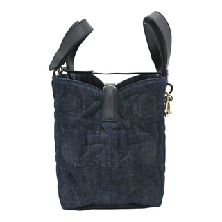 DIOR | Dark Blue Denim Cannage Toujours Handle Bag