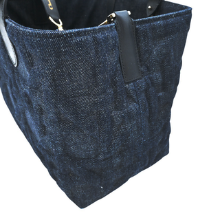 DIOR | Dark Blue Denim Cannage Toujours Handle Bag