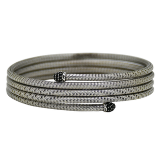 JOHN HARDY | Classic Black Sapphire Lava Coil Bracelet