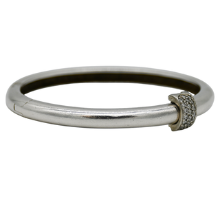 SLANE & SLANE | Sterling Silver Diamond Bangle