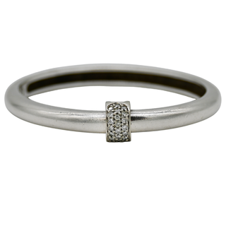 SLANE & SLANE | Sterling Silver Diamond Bangle