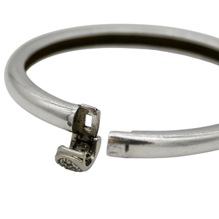SLANE & SLANE | Sterling Silver Diamond Bangle