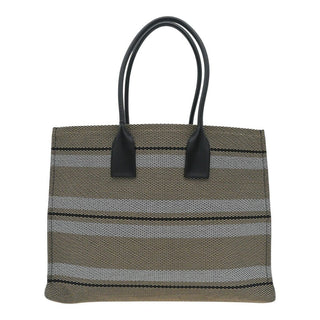 FERRAGAMO | Signature Striped Woven Tote Bag