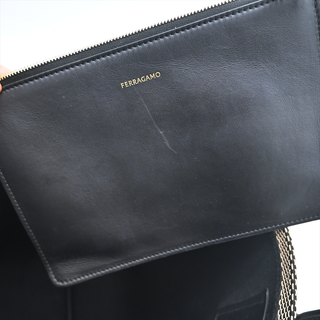 FERRAGAMO | Signature Striped Woven Tote Bag