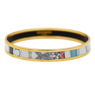 HERMES | Cavald'or Fin Romantique Narrow Enamel Bracelet