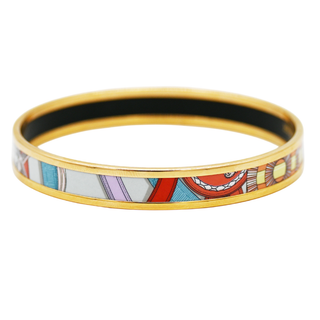 HERMES | Cavald'or Fin Romantique Narrow Enamel Bracelet