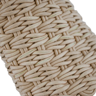 TOD'S | Braided Beige & Brown Block Platform Sandals