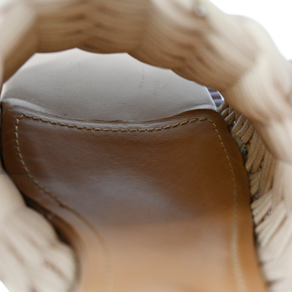 TOD'S | Braided Beige & Brown Block Platform Sandals